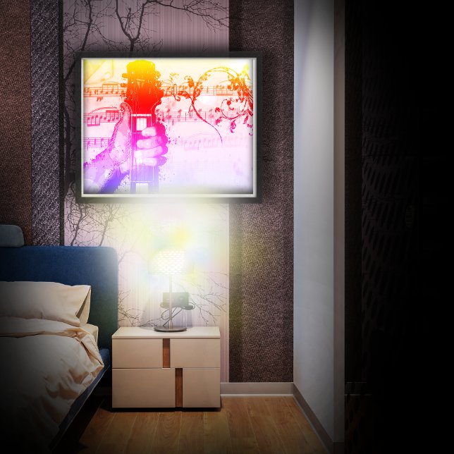 Thumbs Up to Music (Farbige Version) Poster (Von Creator hochgeladen)