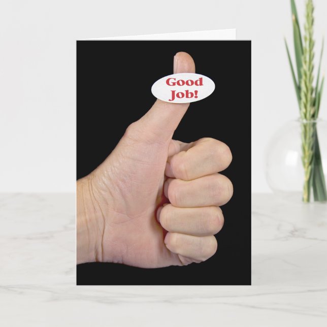 Thumbs Up vielen Dank Dankeskarte (Vorderseite)