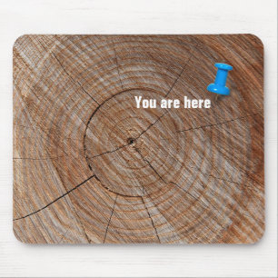 Thumbtack im Baumring Mousepad