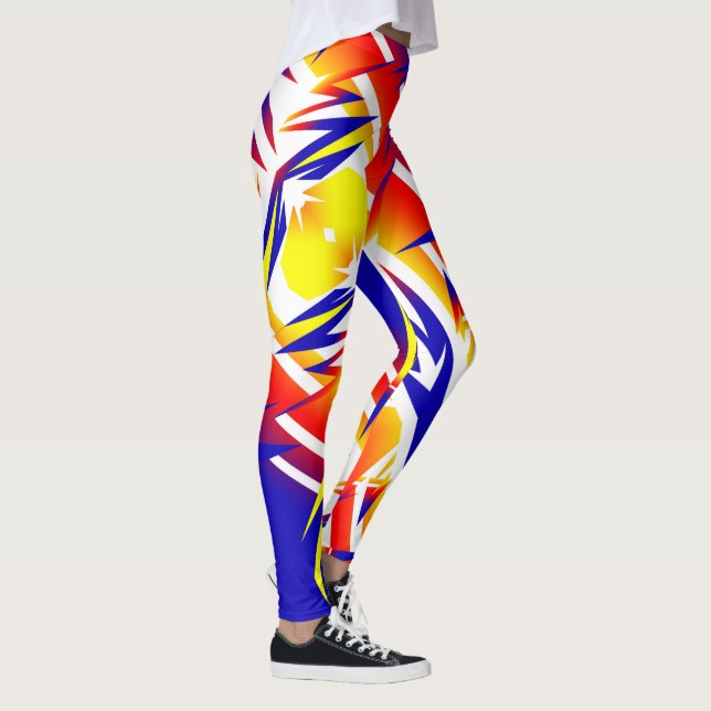 Thunder Abstrakt Art Funky Leggings (Rechts)