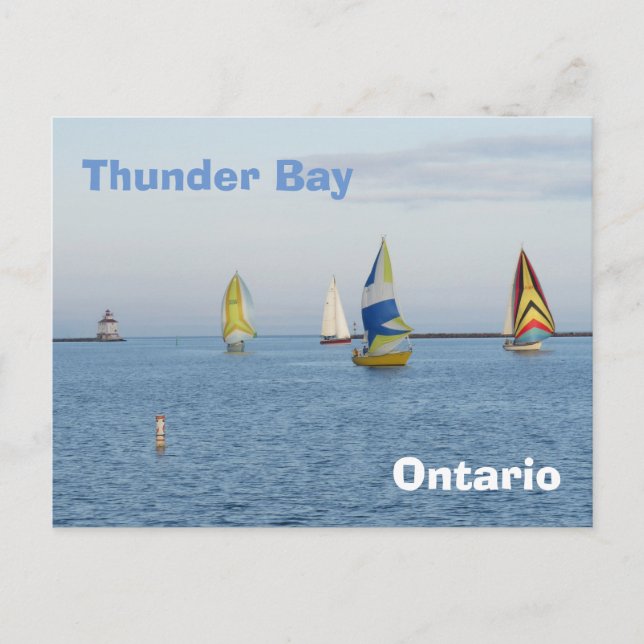 Thunder Bay - Boote Postkarte (Vorderseite)