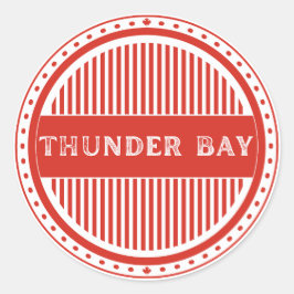 Thunder Bay City Pride Emblem – Kanadische Identit Runder Aufkleber