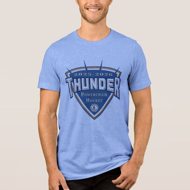 thunder blue Tri-Blend shirt (Vorderseite)