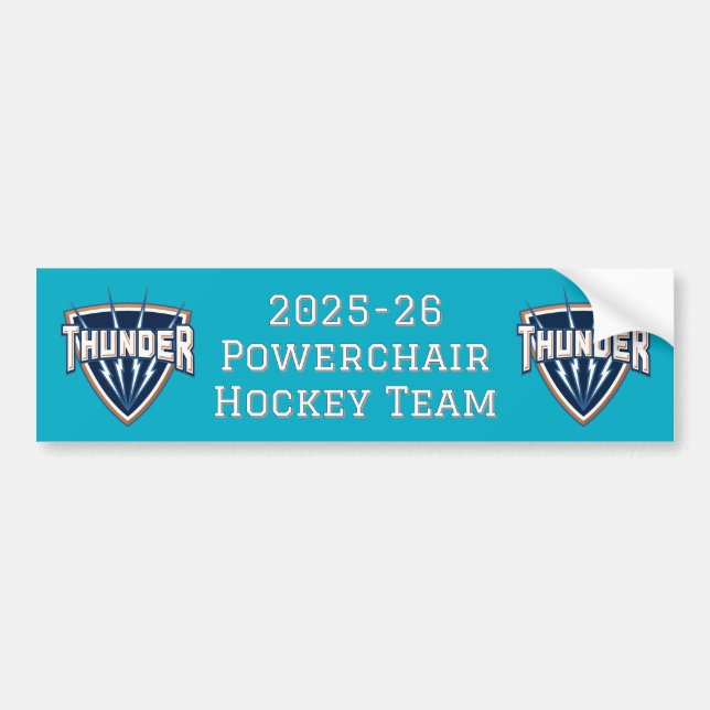 Thunder bumper sticker autoaufkleber (Vorne)