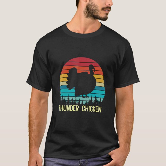 Thunder Chicken Family Matching Thanksgiving Turke T-Shirt (Vorderseite)