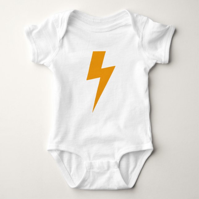 Thunder Energy Yellow Print Baby Strampler (Vorderseite)