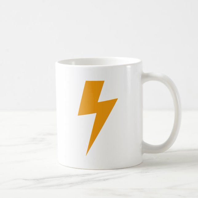 Thunder Energy Yellow Print Kaffeetasse (Rechts)