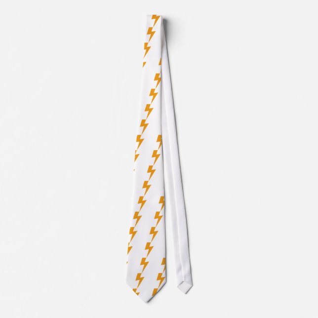 Thunder Energy Yellow Print Krawatte (Vorderseite)