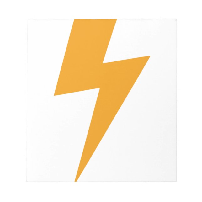 Thunder Energy Yellow Print Notizblock (Vorderseite)
