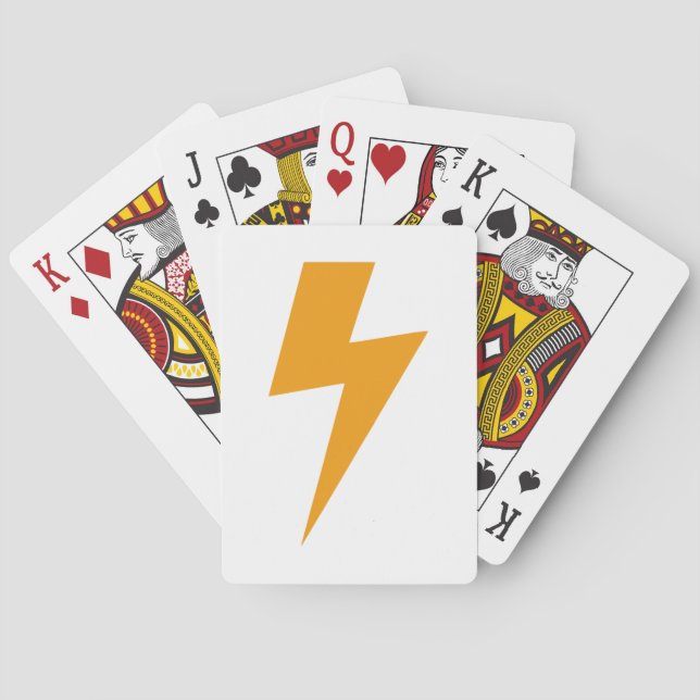 Thunder Energy Yellow Print Spielkarten (Rückseite)