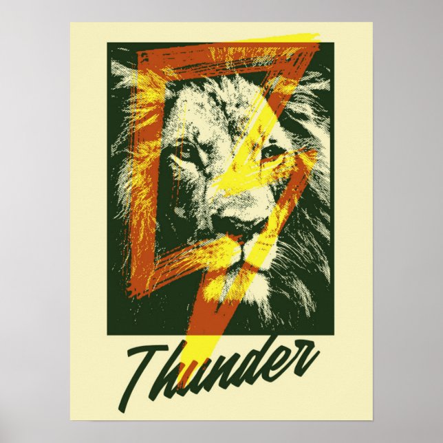 Thunder Lion Poster (Vorne)