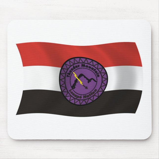 Thunder Mountain Lenape Nation Flag Mousepad (Vorne)