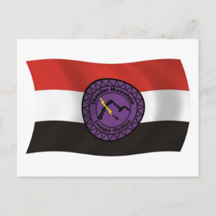 Thunder Mountain Lenape Nation Flag Postkarte