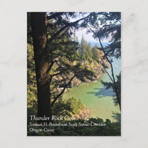 Thunder Rock Cove, Samuel H. Boardman, Oregon Postkarte