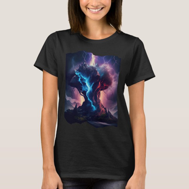 Thunder Surreal Artwork T-Shirt (Vorderseite)