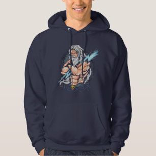 Thunder Zeus Design Hoodie