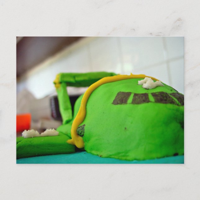 Thunderbird 2 Geburtstagstorte Postkarte (Vorderseite)