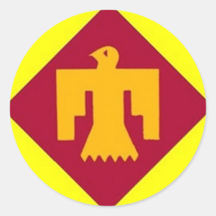 Thunderbird 45. runder aufkleber