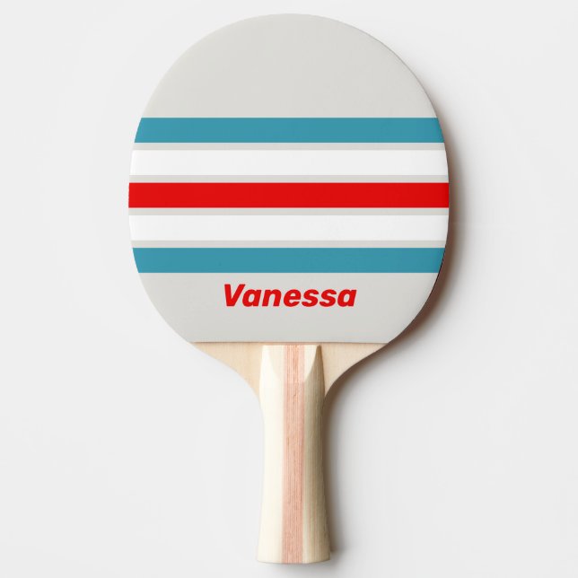 Thunderbird Across Striping with Name Tischtennis Schläger (Vorderseite)
