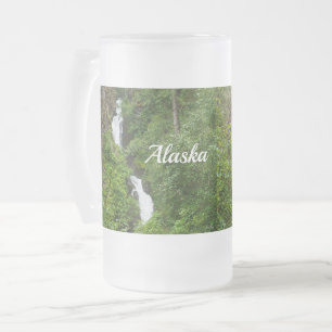 Thunderbird Falls Painsted Glass Beer Mug