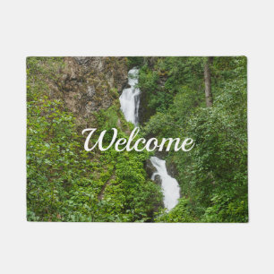 Thunderbird Falls Painterly Welcome Doormat Fußmatte