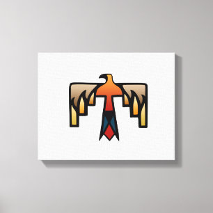 Thunderbird - gebürtiges Ureinwohner-Symbol Leinwanddruck