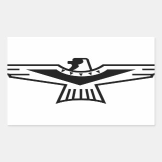 Thunderbird-Kontur Rechteckiger Aufkleber