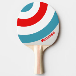 Thunderbird Kreisstreifen mit Namen Tischtennis Schläger