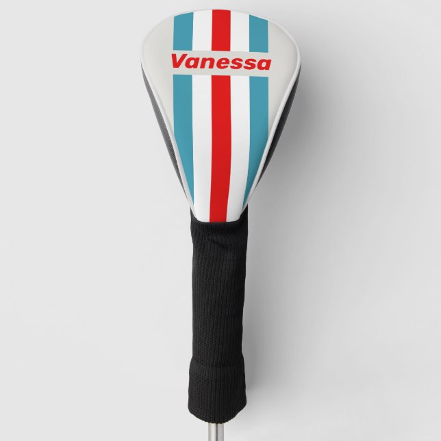 Thunderbird Pin Striped with Name Golf Headcover (Vorderseite)