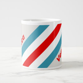 Thunderbird Stripes with Name Jumbo-Tasse