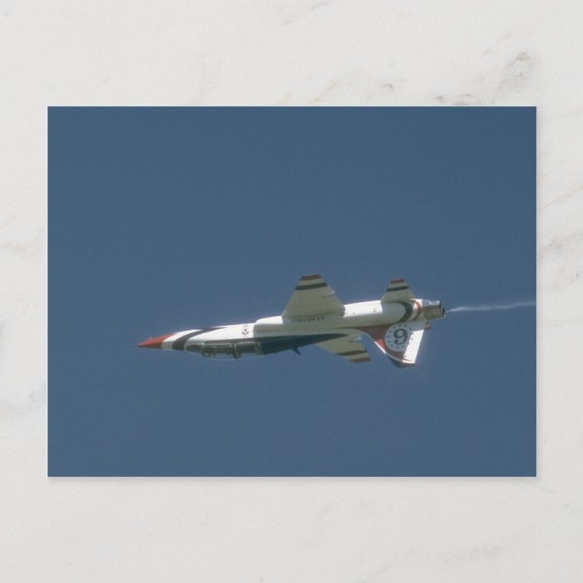 Thunderbird T-38 Jet auf dem Kopf Postkarte (Vorderseite)