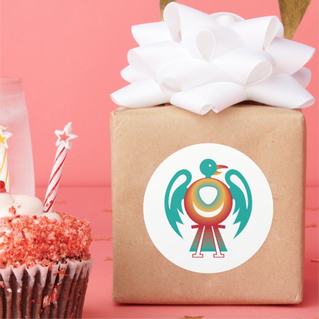 Thunderbird v2 runder aufkleber (Party)