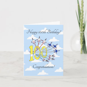 Thunderbirds 100. Blue Sky - Birthday Card Karte