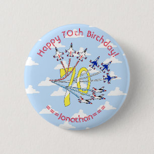 Thunderbirds 70. Blue Sky Birthday Abzeichen Button