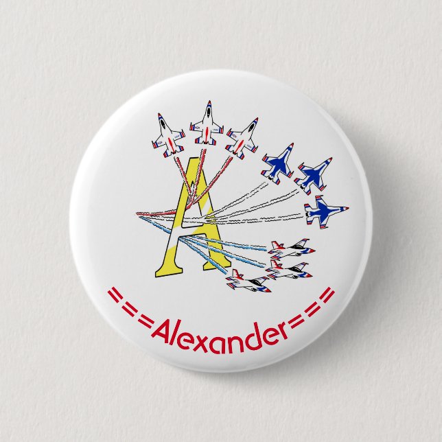Thunderbirds A Anfangsabzeichen Button (Vorderseite)