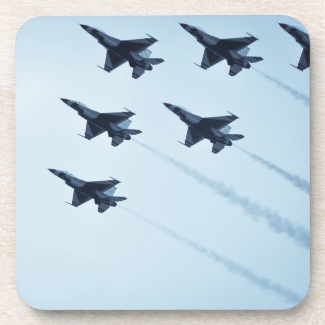 Thunderbirds F-16 Airshow Getränkeuntersetzer (Vorderseite)
