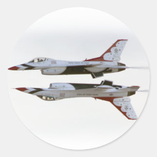 Thunderbirds Maneuver - Mirror Runder Aufkleber