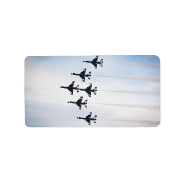 Thunderbirds V2 Labels Adressaufkleber (Vorne)
