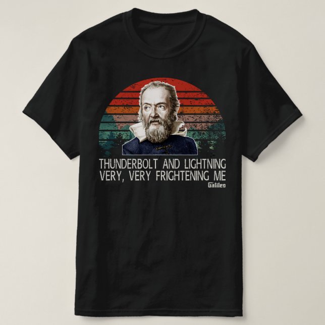 Thunderblitz und Blitz Galileo T-Shirt (Design vorne)