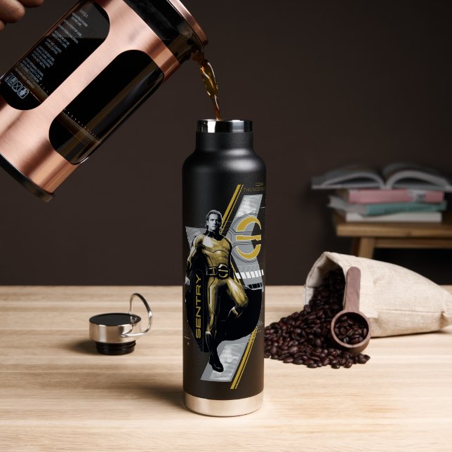 Thunderbolts* | Sentry Character Graphic Trinkflasche (Kaffee (gedreht))