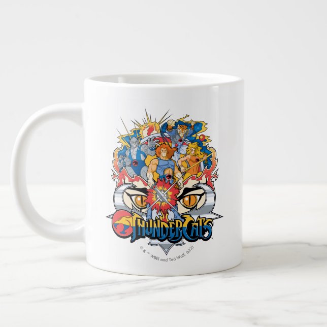 ThunderCats | Firey Group Graphic Jumbo-Tasse (Links)