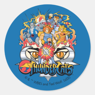 ThunderCats   Firey Group Graphic Runder Aufkleber