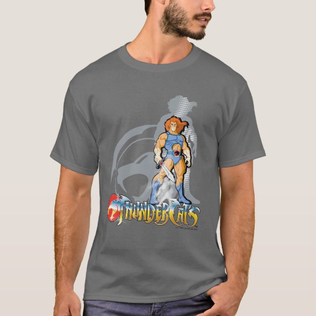 ThunderCats | Lion-O Halfttone Shadow Graphic T-Shirt (Vorderseite)