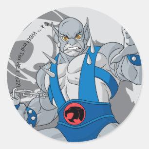 ThunderCats Panthro-Zeichen Grafik Runder Aufkleber