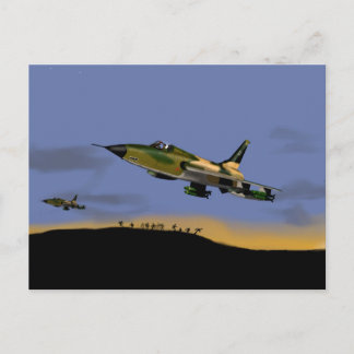 Thunderchief F105 Jagdbomber Postkarte