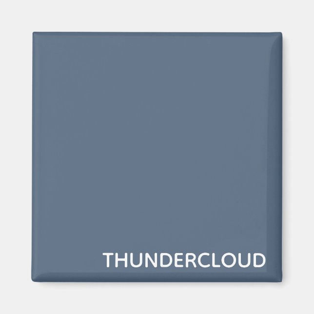 Thundercloud Blue-grey Colour Name Magnet (Vorne)
