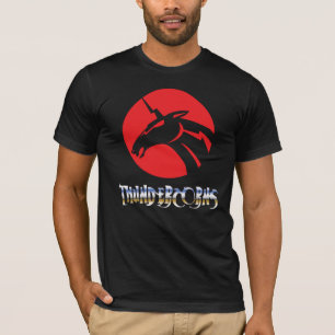 "Thundercorns" sind auf dem losen T - Shirt