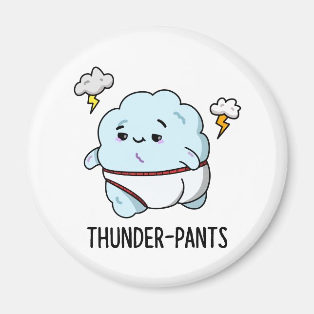 Thunderpants Funny Cloud Underwear Pub Magnet (Vorne)