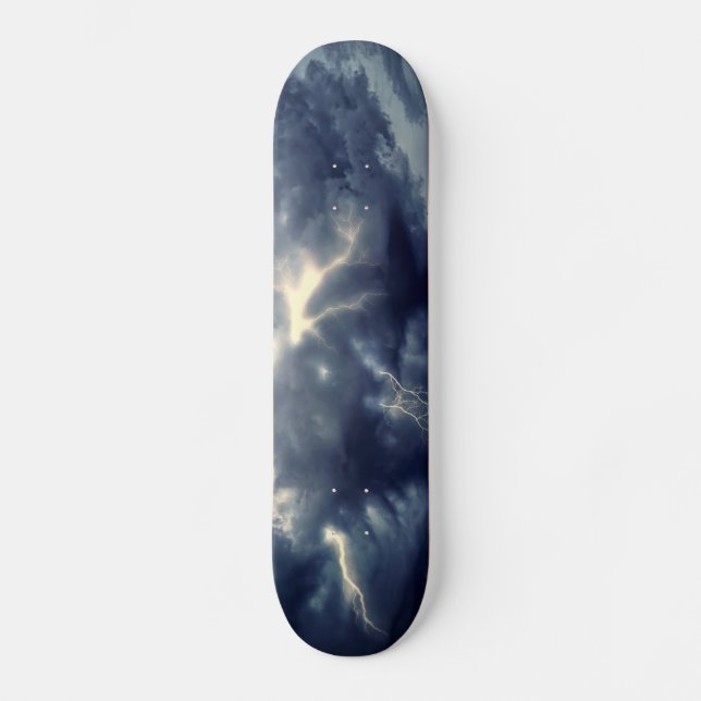 Thunderstorm Lightning Skateboard (Vorderseite)
