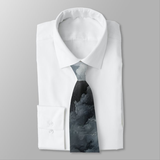 Thunderstorm Tie/Krawatte mit Blitzd Krawatte (Gebunden)